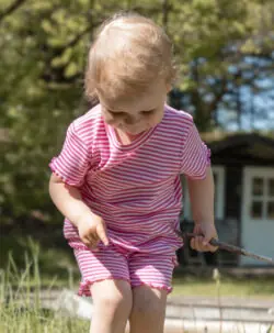 Alternative view of Joha shorts i ull/silke striper Pink