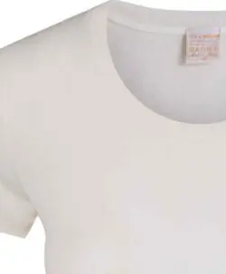 Alternative view of Vera & William Dame Kate t-skjorte merinoull og silke champagne