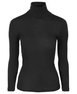 Vera & William Dame Kate pologenser merinoull og silke black