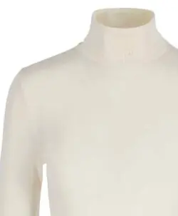 Alternative view of Vera & William Dame Kate pologenser merinoull og silke champagne