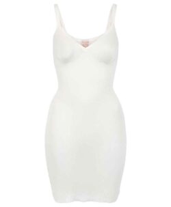 Vera & William Dame Vintage Pointelle underkjole i merinoull og silke champagne