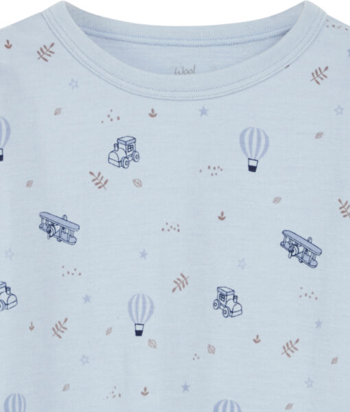 Hust&Claire genser ull/bambusviskose fly og luftballonger Cloud Blue - Image 2