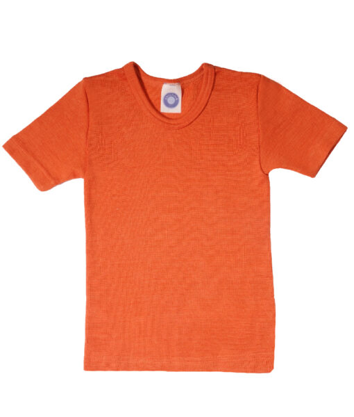 Cosilana t-skjorte økologisk ull/silke orange
