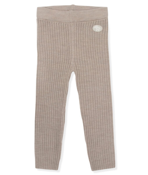 Lillelam bukse ribb i ull beige
