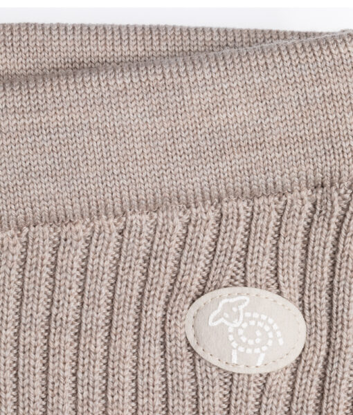 Lillelam bukse ribb i ull beige - Image 2