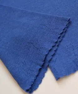 Vera & William Dame Vintage Pointelle mamelukk i merinoull og silke cobalt blue