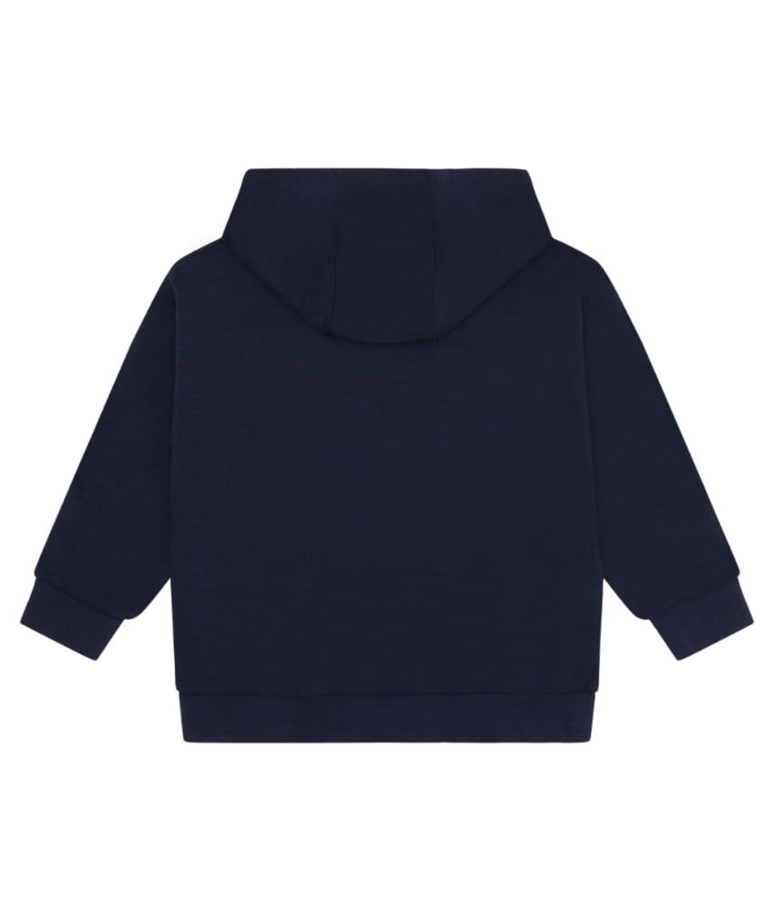 Varm og myk hettegenser fra Hust&Claire laget av 50% merinoull, 45% bambusviskose og 5% polyamid. Det er myk bambusviskose innerst mot huden og ull på utsiden som luner godt. Dette er en ullkvalitet som er fin for sensitiv hud. Sertifisert med Standard 100 fra OEKO-TEX®.