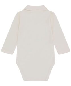 Varm og myk body fra Hust&Claire laget av 50% merinoull, 45% bambusviskose og 5% polyamid. Bodyen har krage og knapper. Det er myk bambusviskose innerst mot huden og ull på utsiden som luner godt. Dette er en ullkvalitet som er fin for sensitiv hud. Sertifisert med Standard 100 fra OEKO-TEX®.