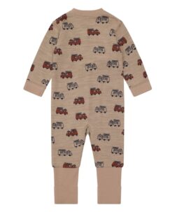 Varm og myk heldrakt fra Hust&Claire laget av 50% merinoull, 45% bambusviskose og 5% polyamid. Heldrakten har trylleføtter som kan brettes over og varme små tær (opp til str. 86). Det er myk bambusviskose innerst mot huden og ull på utsiden som luner godt. Dette er en ullkvalitet som er fin for sensitiv hud. Sertifisert med Standard 100 fra OEKO-TEX®.