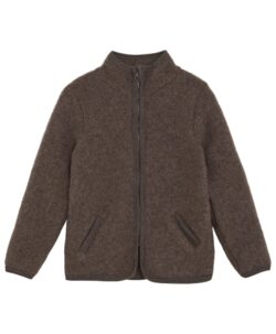 HUTTEliHUT ullfleece jakke Brown Melange
