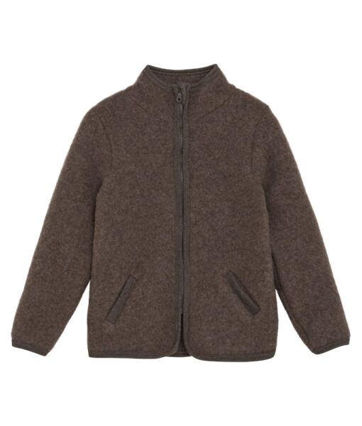 HUTTEliHUT ullfleece jakke Brown Melange