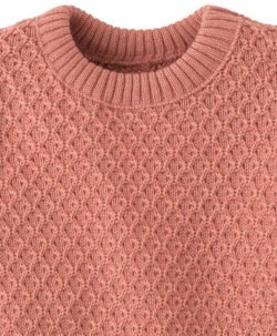 Alternative view of Disana Aran genser økologisk merinoull Soft Pink