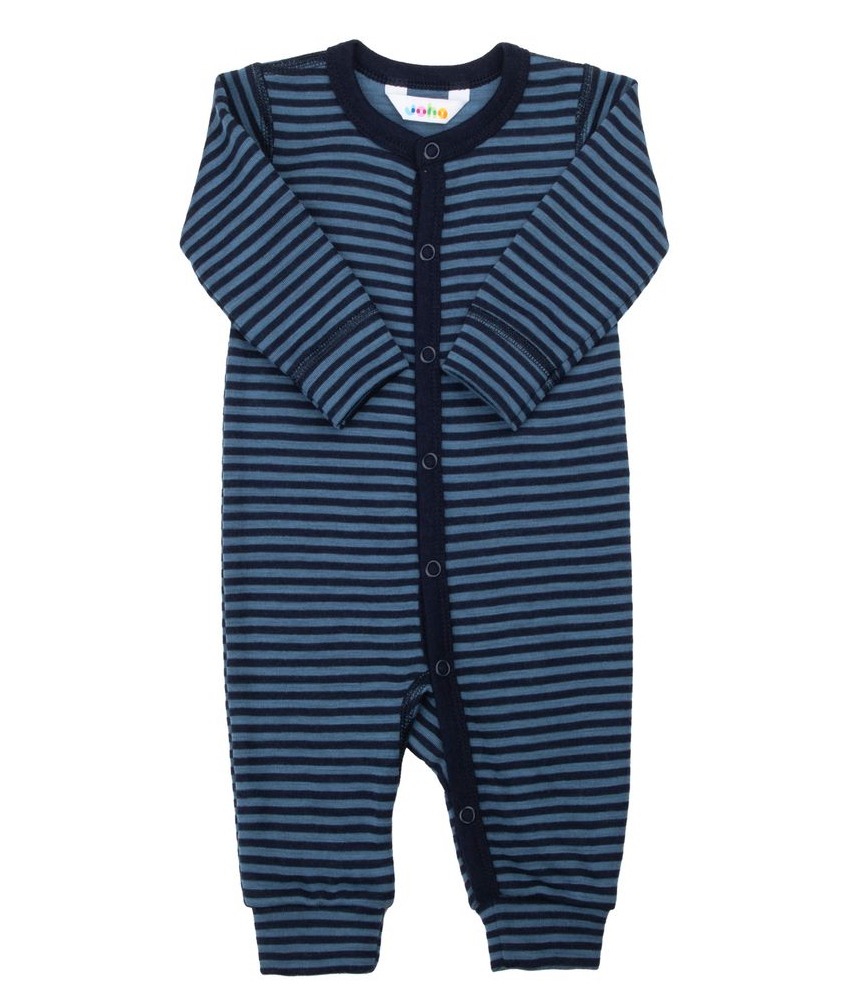 Heldrakt fra Joha i en myk og litt tykkere slitesterk ullkvalitet laget av 94% merinoull og 6% polyamid. Kan maskinvaskes på ullprogram 40°C. Produsert i Europa. Sertifisert med OEKO-TEX® Standard 100 og Woolmark Wool Rich Blend.