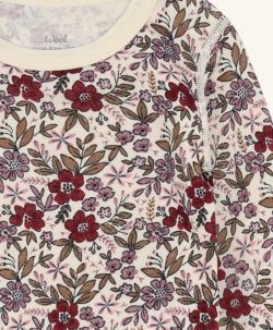 Alternative view of Hust&Claire body ull/bambusviskose blomster Off White