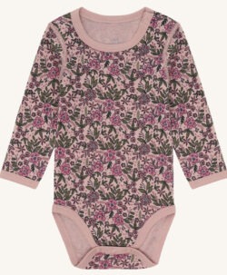 Hust&Claire body ull/bambusviskose blomster Adobe Rose