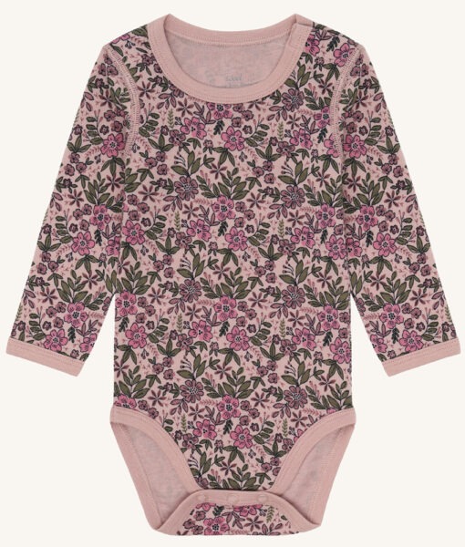 Hust&Claire body ull/bambusviskose blomster Adobe Rose