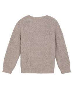 Varm og god HUTTEliHUT strikkegenser med fine treknapper. Laget av 100% alpakka ull. 