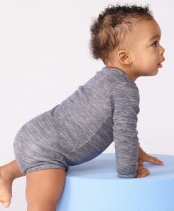 Petit Bateau body ull/bomull soir