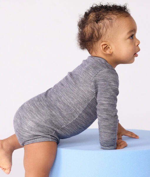 Petit Bateau body ull/bomull soir