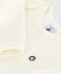 Alternative view of Petit Bateau heldrakt ull/bomull ecru