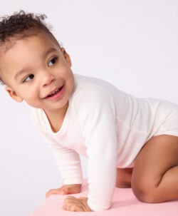 Petit Bateau body ull/bomull ecru