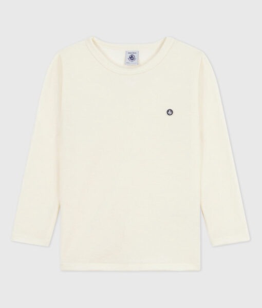 Petit Bateau genser ull/bomull ecru