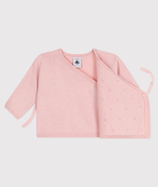 Petit Bateau omslagsjakke ull/bomull joli - Image 5