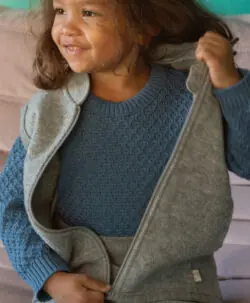 Disana Aran genser og vest i økologisk kokt merinoull