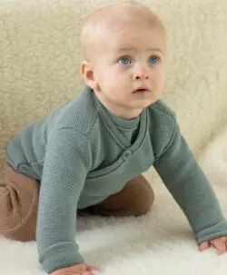 Disana babyjakke jade selebukse karamell