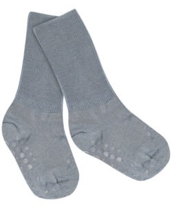 GoBabyGo antiskli sokker i merinoull Stone Blue