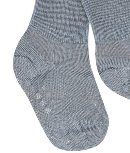 GoBabyGo antiskli sokker i merinoull Stone Blue - Image 2
