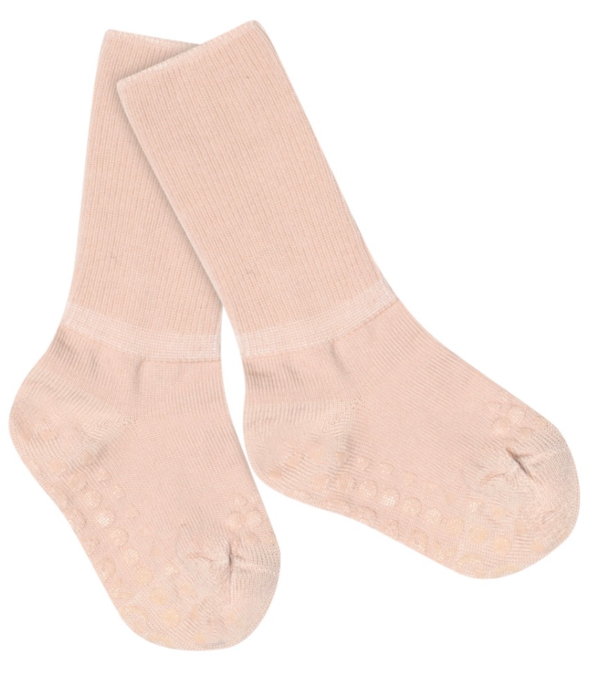 GoBabyGo antiskli sokker i merinoull Rose Dust