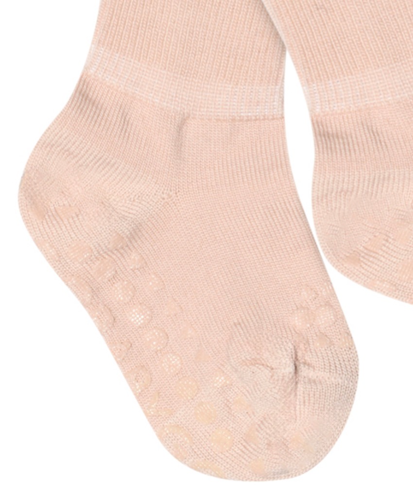 GoBabyGo antiskli sokker i merinoull Rose Dust - Image 2