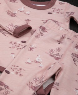 Alternative view of Joha body ull/bambusviskose gåsunger Light Pink