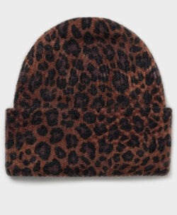 Lala Berlin Beanie Blake mohair blend dark brown leo