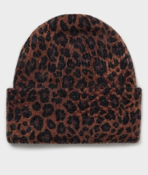 Lala Berlin Beanie Blake mohair blend dark brown leo