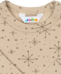 Alternative view of Joha genser merinoull snøkrystaller Beige