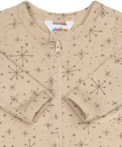 Alternative view of Joha heldrakt merinoull snøkrystaller Beige