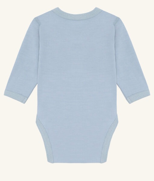 Hust&Claire body ull/bambusviskose søte dyr Baby Blue - Image 3
