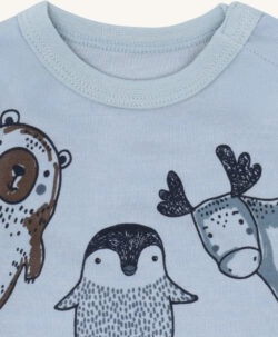 Alternative view of Hust&Claire body ull/bambusviskose søte dyr Baby Blue