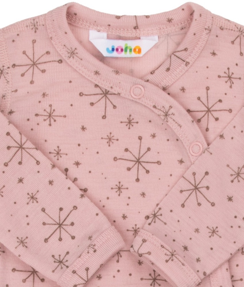 Joha omslagsbody merinoull snøkrystaller Rosa - Image 2
