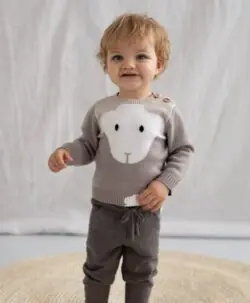 Lillelam genser Lammi beige
