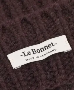 Alternative view of Le Bonnet Logo Beanie lammeull/angora - Espresso