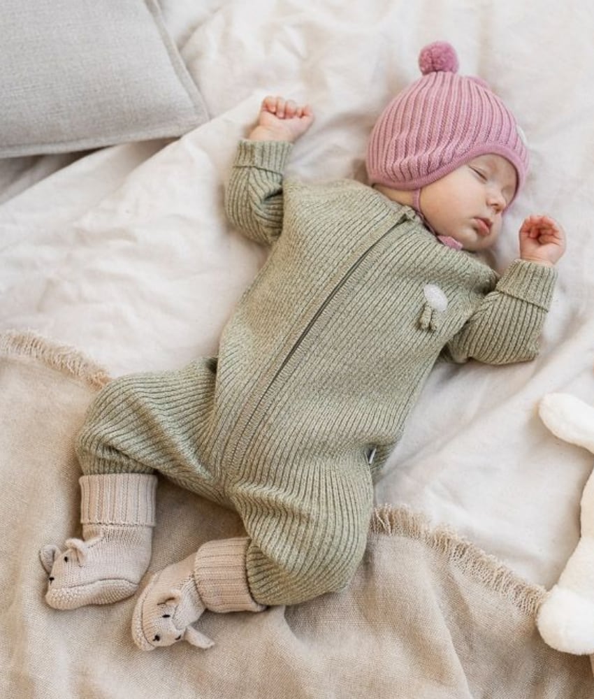 Lillelam sparkedress ribb lys mose