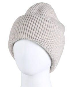 Alternative view of KIVAT Dame beanie lue i 100% lammeull Off-White