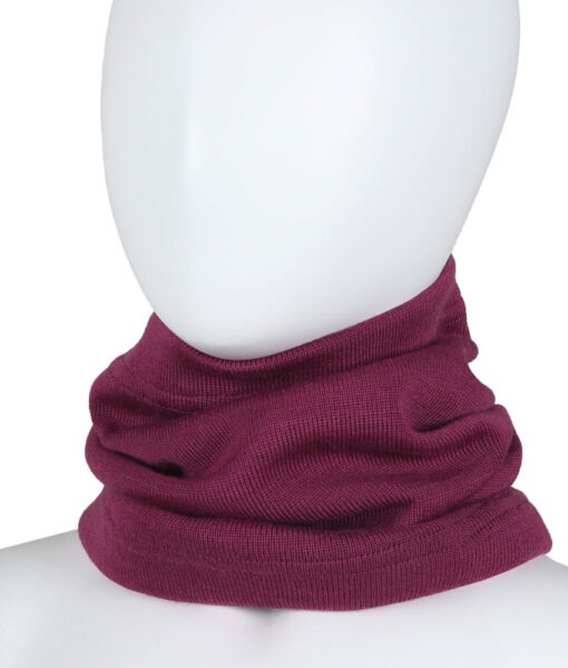 KIVAT tube hals merinoull Aubergine