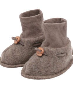 Hust&Claire ullfleece babytøfler Deer Melange