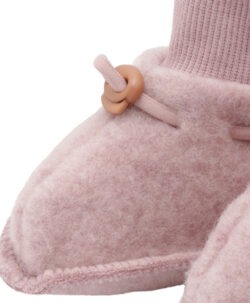 Alternative view of Hust&Claire ullfleece babytøfler Heather