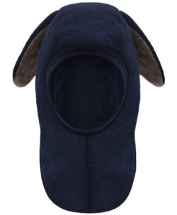 Alternative view of Hust&Claire foret ullfleece balaclava merinoull med søte ører More Navy