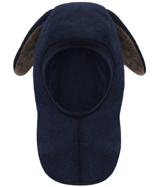 Hust&Claire foret ullfleece balaclava merinoull med søte ører More Navy - Image 2